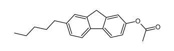 7-pentyl-9H-fluoren-2-yl acetate结构式