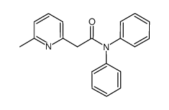 2-(6-methylpyridin-2-yl)-N,N-diphenylacetamide Structure