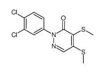 2-(3,4-dichloro-phenyl)-4,5-bis-methylsulfanyl-2H-pyridazin-3-one结构式