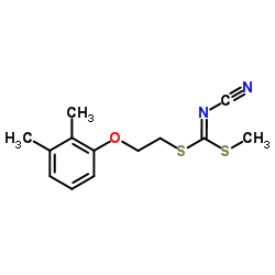 [2-(2,3-Dimethylphenoxy)ethyl]methyl-cyanocarbonimidodithioate结构式