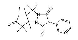 1,7,7,8,9,11,11-Heptamethyl-4-phenyl-2,4,6-triazatricyclo<6.3.0.02,6>undecan-3,5,10-trion结构式