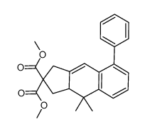 dimethyl 4,4-dimethyl-8-phenyl-3a,4-dihydro-1H-cyclopenta[b]naphthalene-2,2(3H)-dicarboxylate Structure