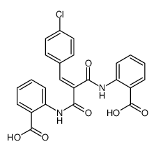 2-[[2-[(2-carboxyphenyl)carbamoyl]-3-(4-chlorophenyl)prop-2-enoyl]amino]benzoic acid Structure