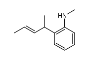 N-methyl-2-(pent-3-en-2-yl)aniline结构式