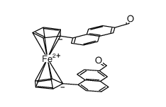 1,1'-bis(6-formyl-1-naphthyl)ferrocene结构式