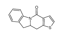 9a,10-dihydro-9H-1-thia-4a-aza-cyclopenta[b]fluoren-4-one Structure