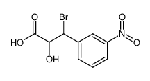 3-Bromo-2-hydroxy-3-(3-nitro-phenyl)-propionic acid Structure