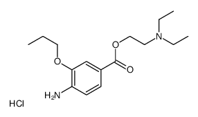 4-Amino-3-propoxy-benzoic acid 2-(diethylamino)ethyl ester hydrochlori de structure