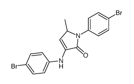 3-(4-bromo-anilino)-1-(4-bromo-phenyl)-5-methyl-1,5-dihydro-pyrrol-2-one Structure