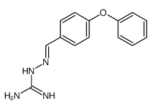 2-[(E)-(4-phenoxyphenyl)methylideneamino]guanidine Structure