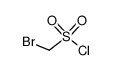 bromomethanesulfonyl chloride Structure