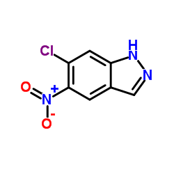 6-氯-5-硝基-1氢-吲唑结构式