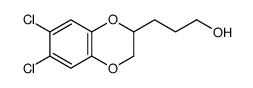 3-(6,7-dichloro-2,3-dihydro-1,4-benzodioxin-3-yl)propan-1-ol Structure