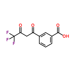 3-(4,4,4-Trifluoro-3-oxobutanoyl)benzoic acid结构式