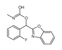 [1,3-benzoxazol-2-yl-(2-fluorophenyl)methyl] N-methylcarbamate Structure