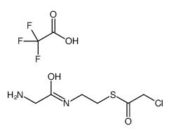 [2-[2-(2-chloroacetyl)sulfanylethylamino]-2-oxoethyl]azanium,2,2,2-trifluoroacetate Structure