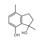 2,3-dihydro-1,4-dimethyl-1H-indene-1,7-diol Structure