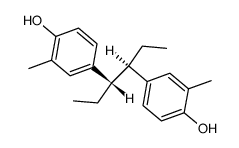 4,4'-[(1R,2S)-1,2-Diethylethylene]di(o-cresol) structure