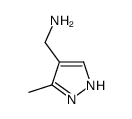 (5-甲基-1H-吡唑-4-基)甲胺结构式