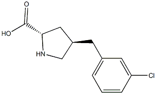 (2S,4R)-4-(3-chlorobenzyl)pyrrolidine-2-carboxylic acid picture