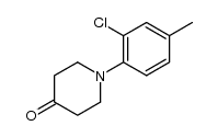 1-[(2-chloro-4-methyl)phenyl]piperidin-4-one结构式