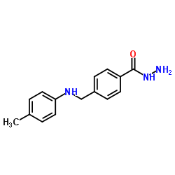 4-{[(4-Methylphenyl)amino]methyl}benzohydrazide Structure