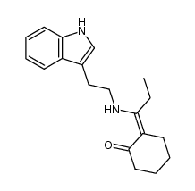 2-[1-[[2-(1H-Indol-3-yl)ethyl]amino]propylidene]cyclohexanone Structure