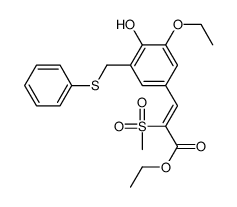 ethyl (Z)-3-[3-ethoxy-4-hydroxy-5-(phenylsulfanylmethyl)phenyl]-2-meth ylsulfonyl-prop-2-enoate picture