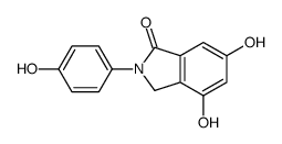 4,6-dihydroxy-2-(4-hydroxyphenyl)-3H-isoindol-1-one Structure