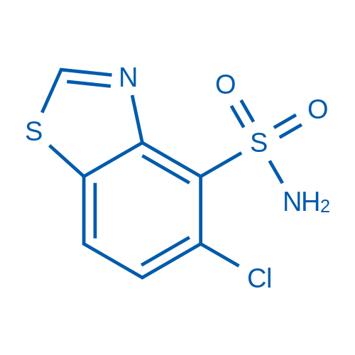 5-Chloro-1,3-benzothiazole-4-sulfonamide Structure