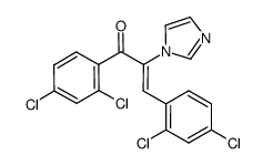 2-Propen-1-one,1,3-bis(2,4-dichlorophenyl)-2-(1H-imidazol-1-yl)-结构式