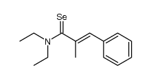 N,N-diethyl-2-methyl-3-phenylselenoacrylamide Structure