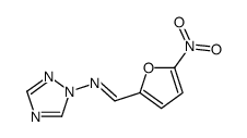 1-(((5-nitro-2-furyl)methylene)amino)-1,2,4-triazole结构式