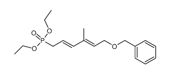 diethyl (2E,4E)-<6-(benzyloxy)-4-methyl-2,4-hexadienyl>phosphonate结构式