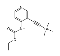 ethyl (3-((trimethylsilyl)ethynyl)pyridin-4-yl)carbamate Structure
