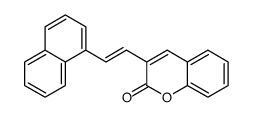 3-(2-naphthalen-1-ylethenyl)chromen-2-one结构式