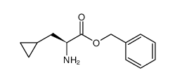 (S)-2-amino-3-cyclopropylpropionic acid benzyl ester结构式