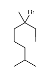 3-bromo-3,7-dimethyloctane Structure