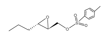 (+/-)-2-[p-toluenesulfonyloxymethyl]-(2S*,3S*)-3-propyloxirane Structure