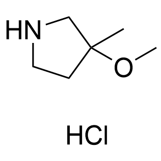 3-Methoxy-3-methyl-pyrrolidine hydrochloride Structure