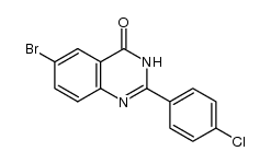 6-bromo-2-(4-chlorophenyl)quinazolin-4(3H)-one结构式