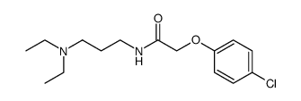 1-[(4-Chlor-phenoxy)-acetylamino]-3-dimethylamino-propan结构式