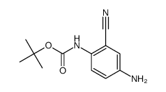 tert-butyl 4-amino-2-cyanophenylcarbamate结构式