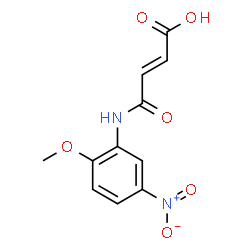 (E)-4-(2-methoxy-5-nitroanilino)-4-oxo-2-butenoic acid structure