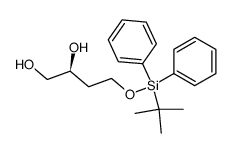 (2S)-4-O-(tert-butyldiphenylsilyl)butane-1,2,4-triol结构式
