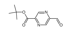 t-butyl 5-formylpyrazine-2-carboxylate结构式
