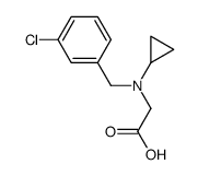 [(3-Chloro-benzyl)-cyclopropyl-amino]-acetic acid结构式
