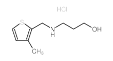 3-[(3-Methyl-thiophen-2-ylmethyl)-amino]-propan-1-ol hydrochloride结构式