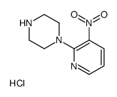 1-(3-Nitro-pyridin-2-yl)-piperazine hydrochloride structure