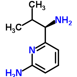 6-[(1R)-1-Amino-2-methylpropyl]-2-pyridinamine Structure